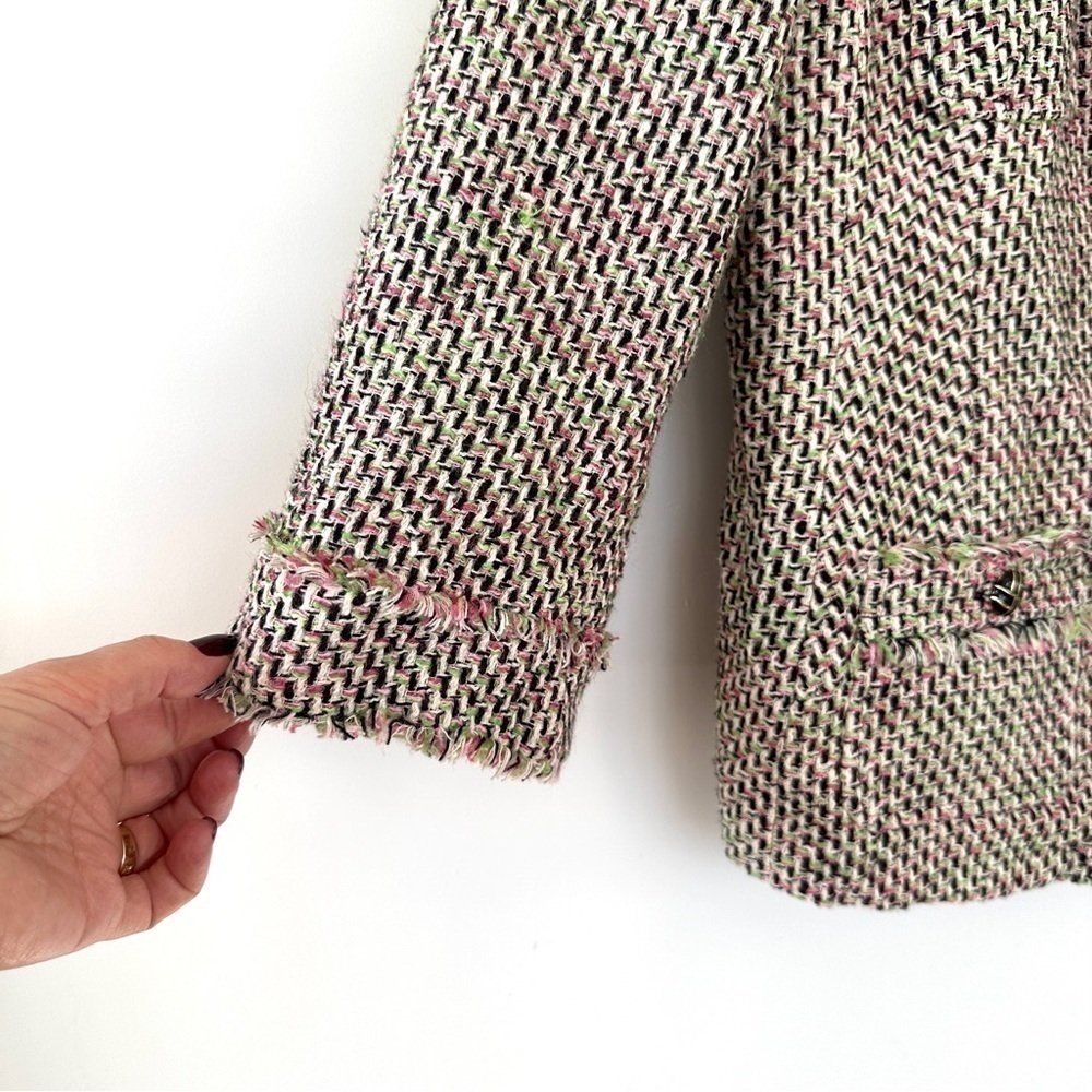 Talbots Multi-Color Tweed Cropped Blazer - Picture 6 of 12